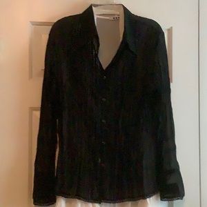 Sheer Black Lacey Blouse